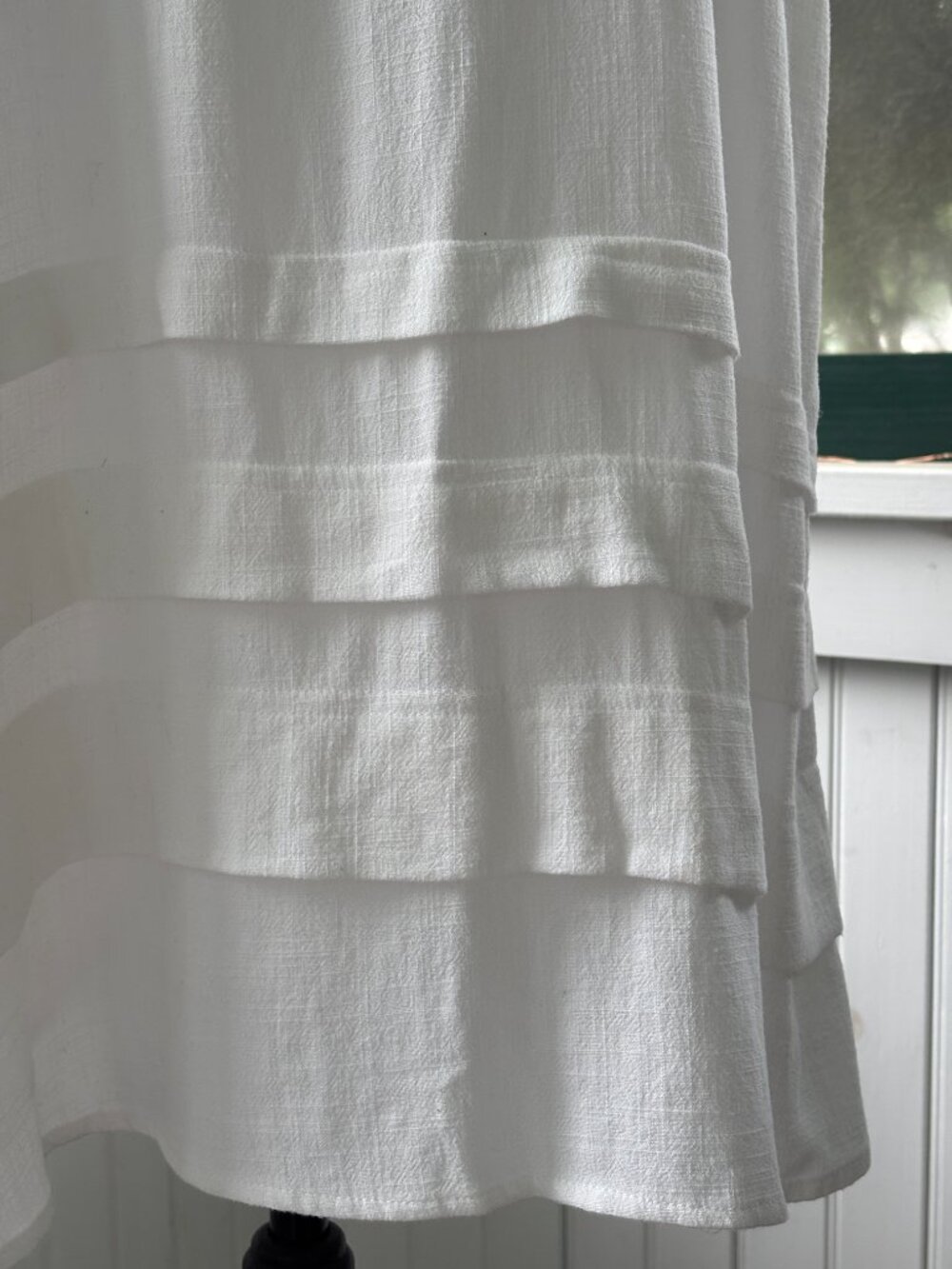 Splendid Collection Tiered Ruffle Midi Dress | White | Size XL | New with Tags - Picture 2 of 8